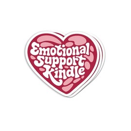 (3pcs) Emotional Support Kindle Sticker - Bookish Sticker - Book Lover Gift - Bookish Merch - Kindle Sticker - Smut Reader - Reading Lover - E-Reader