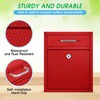 Yaocom Locking Mailbox with Key for Outdoor Large Wall Mount