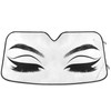 Oarencol Women Eyes Eyelash Car Windshield Sun Shade Foldable UV