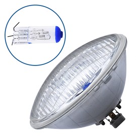 TOJIO A Pair of H4002 Super Vision Crystal Headlight, Halogen Sealed Beam Headlight, (5"" ROUND, 166MM) (110/130W), Replaces# H4002