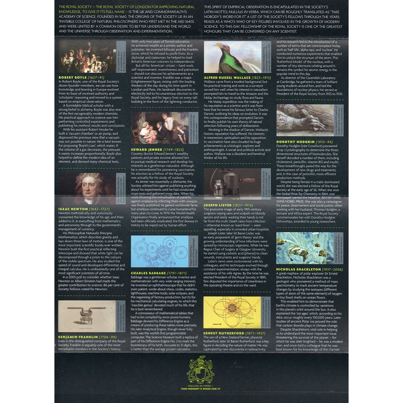 2010 The Royal Society 350 Years Presentation Pack Stamps No:437