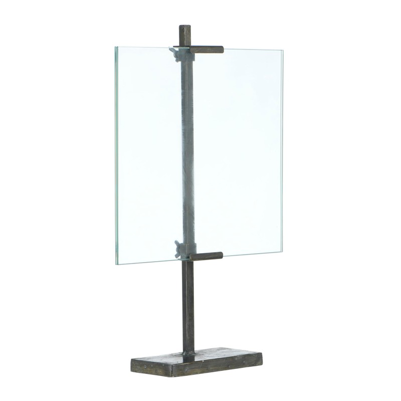 Creative Co-Op 10 in x 16.75 in Black Adjustable Metal