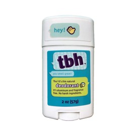 TBH Kids Deodorant - Unscented Deodorant for Kids - Made w/ Natural Ingredients in the USA - Aluminum Free Deodorant - Kids Deodorant Girls and Boys