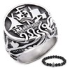 BAVIPOWER Viking Ship Stainless Steel Ring Octopus Patterned Accessory US