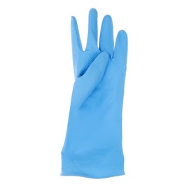Latex Household Gloves Blue Large ideal for light industrial and household work SIZE : L