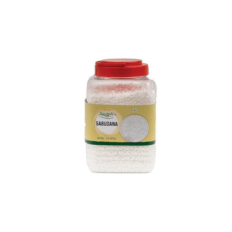 Sabudana 2 lb Pack- Tapioca Pearls for Cooking, Snacks, and