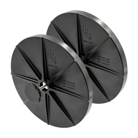 Orucase Disc Rotor Protector - 2-Pc Mountain Bike Disc Brake Rotor Cover Set for Travel - Impact Resistant Bicycle Frame Protection - Black