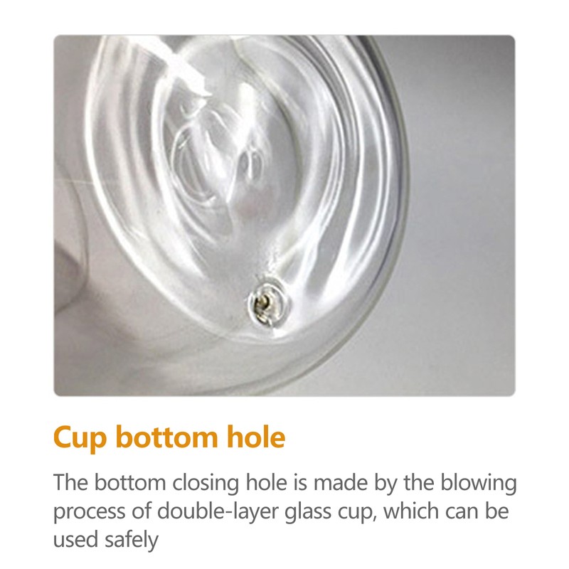 2Pcs Glass Water Mug Multipurpose Large Capacity Safe Transparent Drink