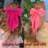 Velscrun 3Pcs Hair Bows for Women Pink Hair Bow Red