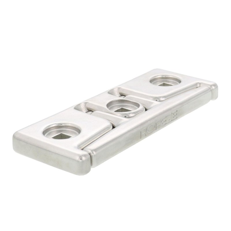 Ropeze Stainless Steel 6-Inch Folding Cleat, Marine Grade, Corrosion Resistant,