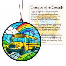 Bus Driver Appreciation Gifts for Men, Women with envelopes - School Bus Driver Gifts, Bus Driver Christmas Gifts, Back to college/school, first day/end of the school year gifts for students (Bus Driver 4)