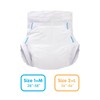 Landofgenie 2 Pieces Adult Diapers Sample Plain White Diaper with