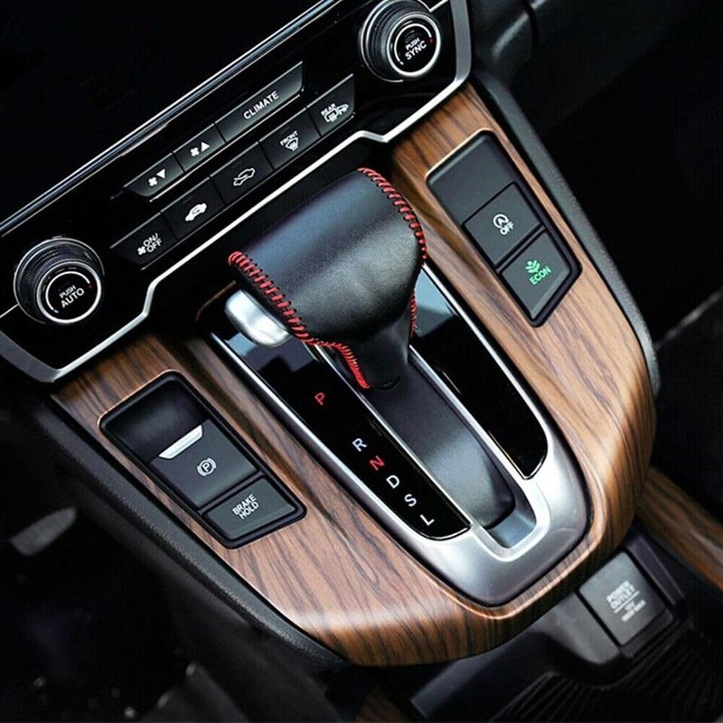 Auto Parts Port Peach Wood Texture Center Console Gear Shift