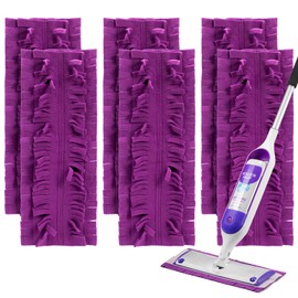 6 Pack Reusable Mop Refill Pads for Swiffer PowerMop Multi-Surface Mop and Swiffer PowerMop Wood Mop, Microfiber Power Mop Pads Refills for All Types of Floor Cleaning