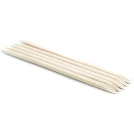100 Palitos de Naranjo para Uñas - Manicure y Nail Art Doble Punta (plana y puntiaguda), Empujador de Cutícula para Cuidado de Uñas, Palitos de Madera Desechables para Manicuristas y Salón de Belleza, Herramienta de Manicure Profesional