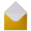 C7 envelopes, pointed flap, wet glue.