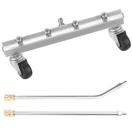 Pressure Washer Undercarriage Cleaner, Under Car Wash Water Broom with 13 Inch Extension Wand and 45 Degree Angled Wand, Surface Cleaner for Power Pressure Washer Attachment,4000 PSI
