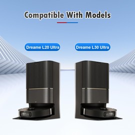 24 Pcs Accessories Kit for Dreame L20/L30 Ultra Robot Vacuum Replacement Parts Including 1 Main Brush 4 HEPA Filters 6 Sidebrushes 6 Mop Pads 6 Dust Bags 1 Cleaning Brush