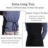 DDUP Kitchen Apron 2 Pack, Adjustable Black Kitchen Chef Aprons