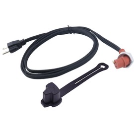 DVPARTS Block Heater Cord for Heavy Duty Immersion Heaters and Engine Block Heaters 6-feet 120 Volts Compatible with Dodge Ram Cummins Diesel and Ford F250 350 Cordset Cord