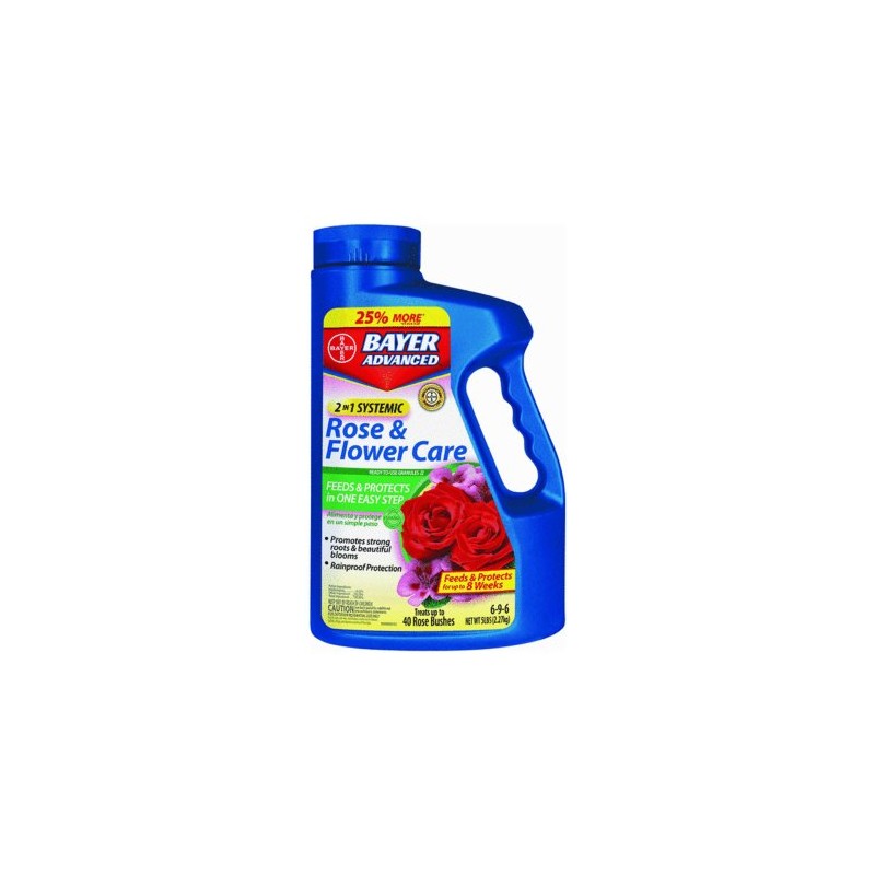 Bayer 502610B 2-in-1 Systemic Rose & Flower Care Granules -