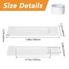 MOROBOR 18CM Self-Stick Rectangual Sliding Door Pulls, 2pcs Warm White