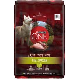 Purina ONE Natural, High Protein Dry Dog Food, True Instinct with Real Chicken & Duck - 15 lb. Bag