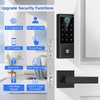 BEBASIA APP Control Fingerprint Lock with Handle, Heavy Duty Smart