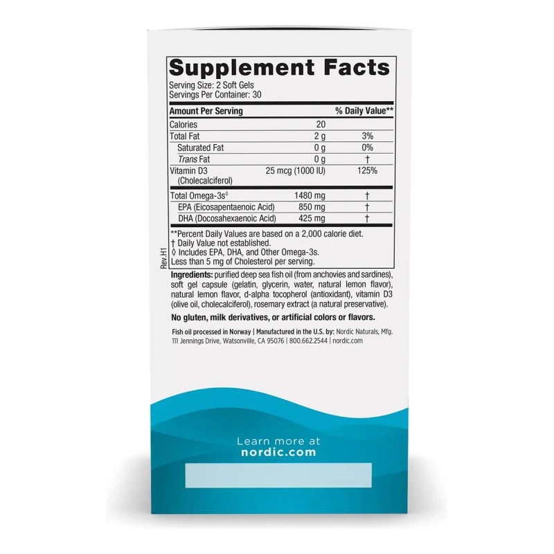 Suplemento Alimenticio De Omega 3 Xtra Cont 60 Cap -