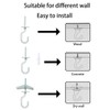 Evsteluo 2 Sets Large Swag Ceiling Hooks Heavy Duty Swag