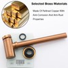 RANDOM Brass Contemporary Round Bottle P Trap 1-1/4,Bathroom Lavatory Adjustable