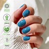 MOOYIYAN Semi Cured Gel Nail Strips|Uv Free Nail Stickers|22 Pcs