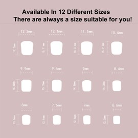 24Pcs French Short False Nails - Square Acrylic Press On Nails with Glue, Full Cover Fake Nails for Women - Reusable DIY Manicure Art, Salon-Quality at Home - Stick On Nail Nude Pink