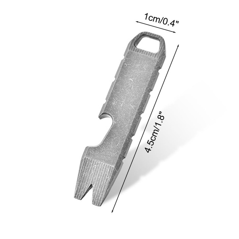Titanium EDC Pry Bar,Mini Pry Bar EDC Multi Tool with