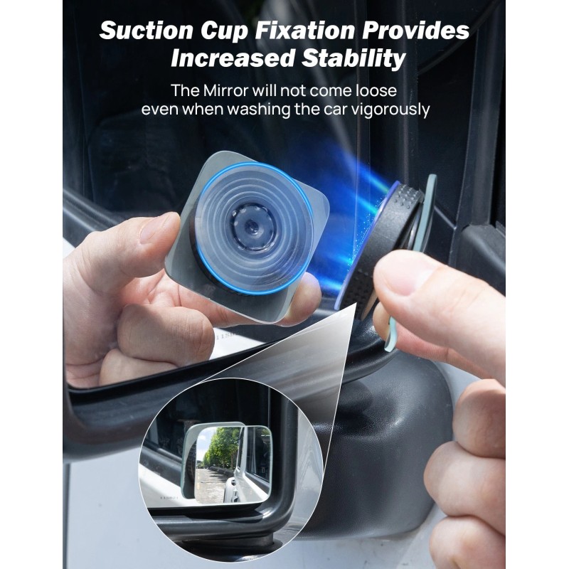 JOYTUTUS Blind Spot Convex Mirrors 2 Pack for Truck Car