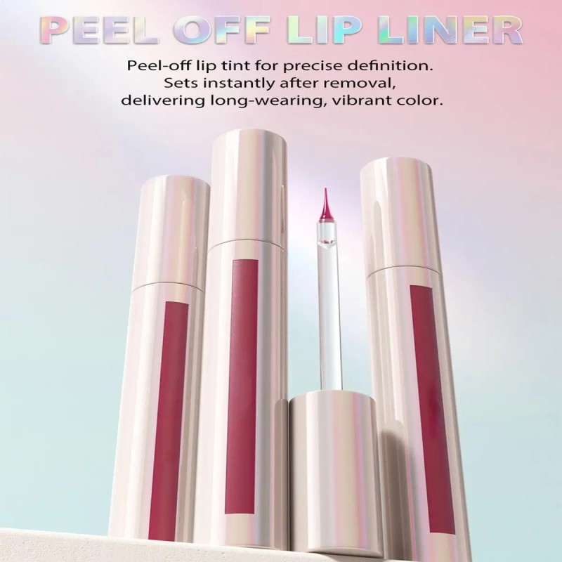Tinte Labial Despegable 3 Piezas De Maquillaje Labial De Lar
