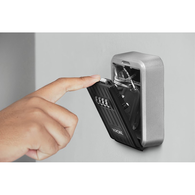 Virone Modern Key Cabinet with Code Lock 10,000 Possible Combinations