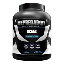 Aminoácidos BCAAs Depredador en Polvo de Limón, Vegano y Sin Gluten de 1 Kg                                                                           