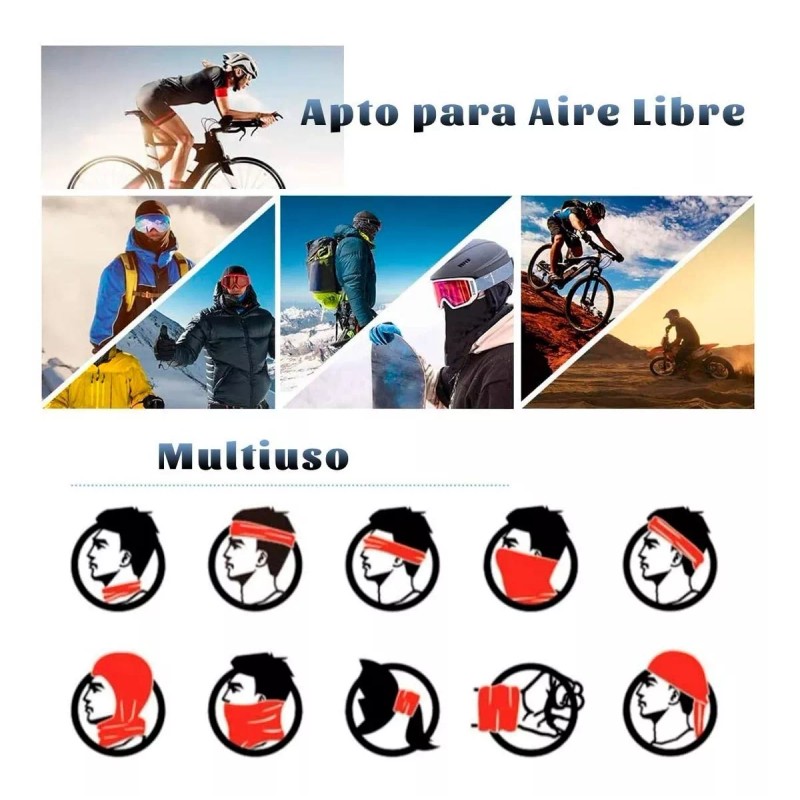 Veraly Juego De Bufanda Bandana + Mangas De Protección Uv