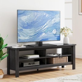 BFTOU Universal TV Stand for 13″–43″ TVs Swivel 4 Level Height Adjustable Table Top TV Mount Stand Holds up to 80lbs