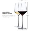OJA White Wine Glasses Set of 4- Modern Crystal Hand