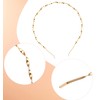 ValueBargain Metal Headbands for Women 4-Pack - Trendy Gold/Silver Elastic
