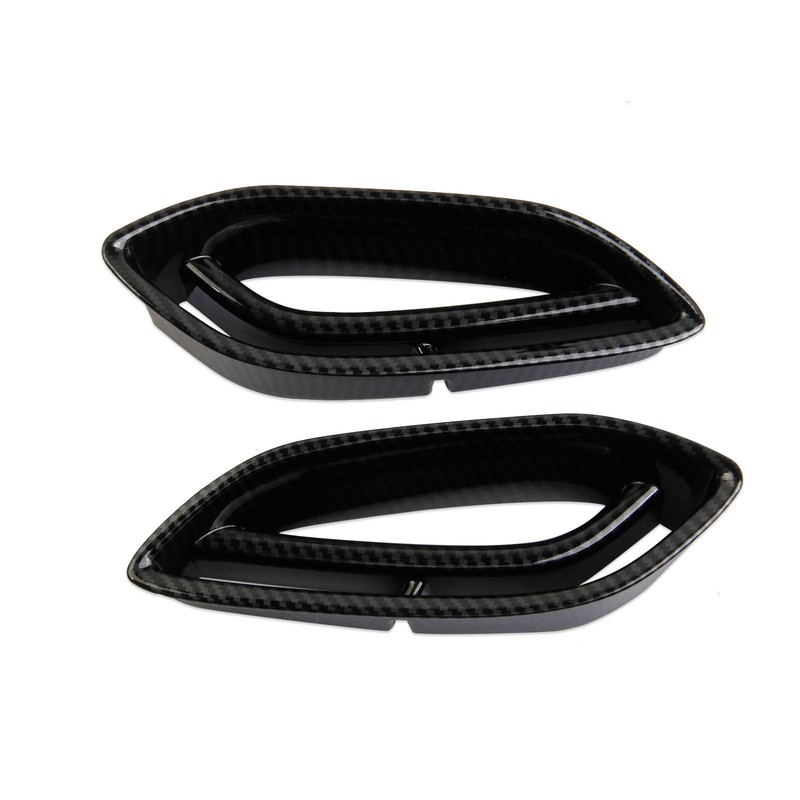 crosselec Carbon Fiber Front Bumper Air Vent Cover Trim Accessories