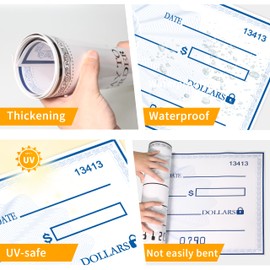 40" x 16" Giant Blank Check - Oversized Reusable Dry Erase Fake Check for Presentations, Awards, Raffles, Fundraisers & Donations | Durable Cardboard Prize for Events, Celebrations & Winners