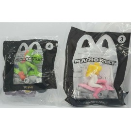 McDONALD'S 2022 MARIO KART - #3 PRINCESS PEACH & #4 YOSHI