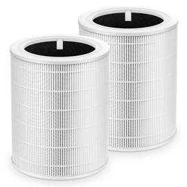 Ecleanfy Core 600S Replacement Filter for LEVOIT Core 600S & Core 600S-P Smart Air Purifier, Core 600S-RF, 3-in-1 Ture HEPA Activated Carbon Filter for Home Large Room, 2 Pack