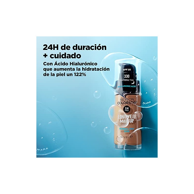 Revlon Base de Maquillaje ColorStay Make Up Cutis Normal/Seco, Natural