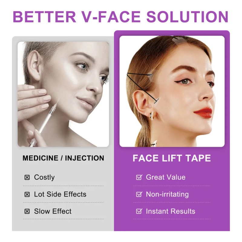 Cinta Transparente Anti Arrugas Elevación Facial Reafirmante
