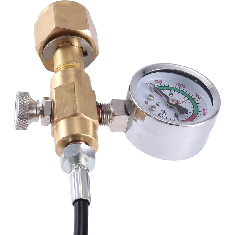 250Bar Gauge W21.8-14 Argon CO2 Refill Station Charging Adapter Charging