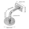 6 Pcs Wall Handrail Bracket 304 Stainless Steel Strong Bearing